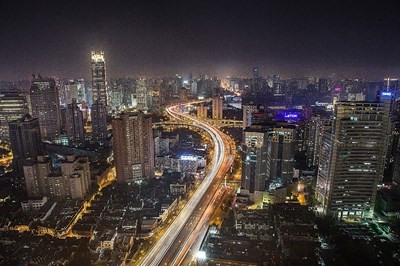 爬樓夜拍