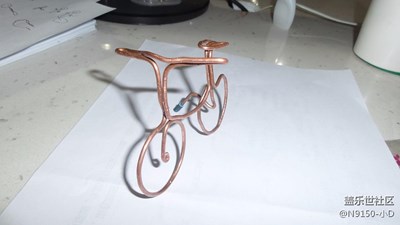 以前S4 ZOOM拍攝的作品——自己手工DIY的銅絲單車