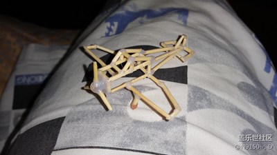 自己又來個DIY牙簽飛機