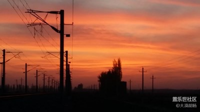 我與晚霞有個約會，石河子市，夕陽晚霞