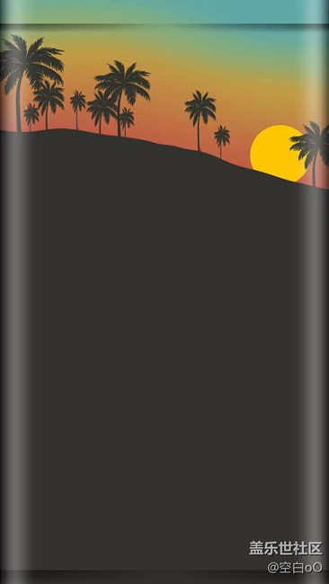 簡約曲屏專屬壁紙