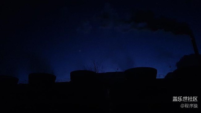 夜幕降臨，西有金星