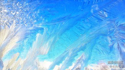 窗欞冰花別樣美