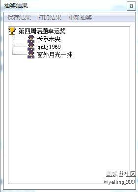 1月第四、第五周每周話題活動獲獎名單