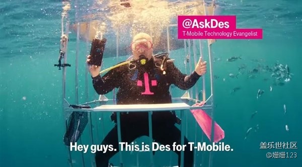 三星S8水下開箱：竟然引來了鯊魚群