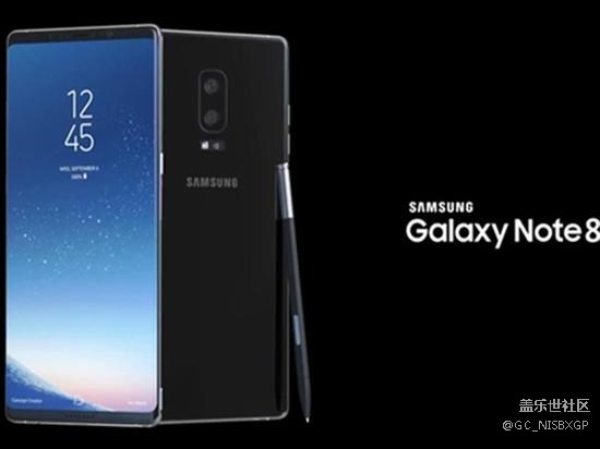 大屏幕很誘人！三星Note8概念渲染圖再曝光