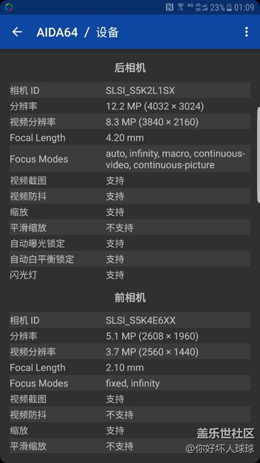 怎么變成三星攝像頭了？？國行64GB
