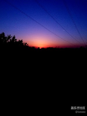 今天的夕陽請留步