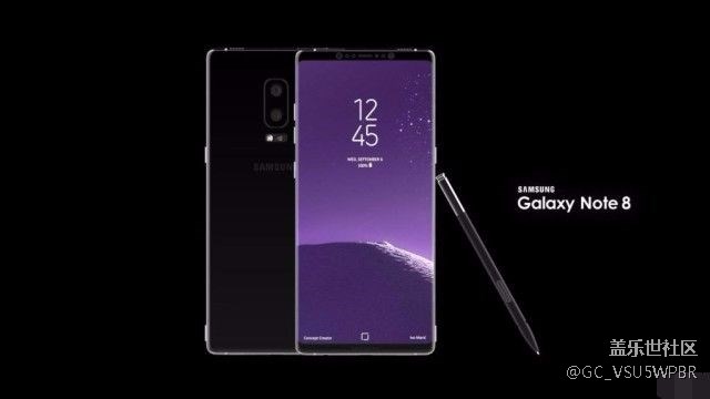 三星Galaxy Note 8概念設(shè)計(jì)：基于S8的擴(kuò)展