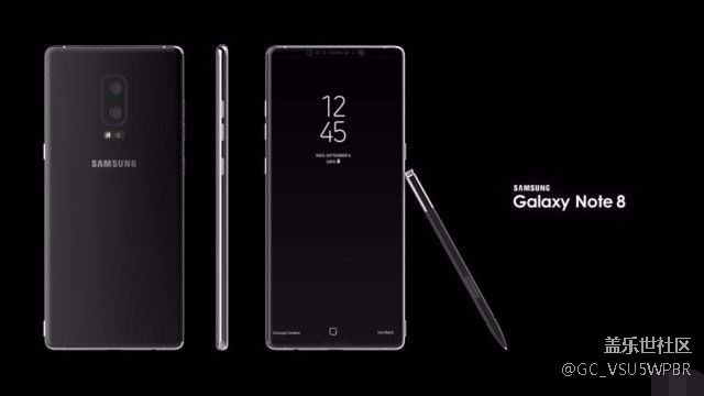 三星Galaxy Note 8概念設(shè)計(jì)：基于S8的擴(kuò)展