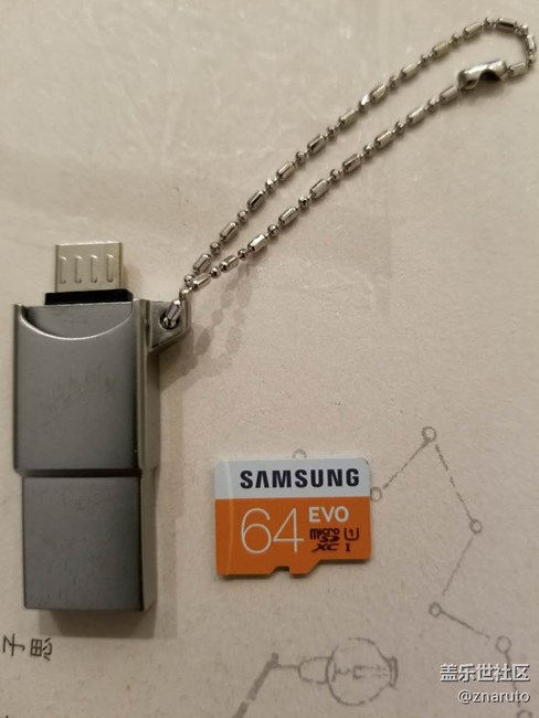 S8+：禮包里的U盤(pán)實(shí)際是64G的Micro卡+OTG卡托，提示寫(xiě)保護(hù)