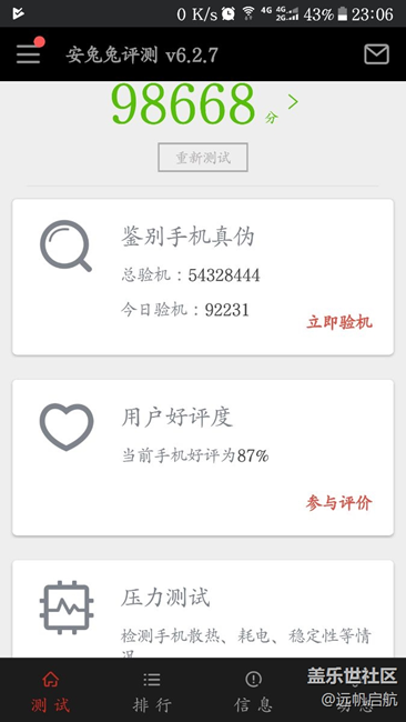 閑來無事跑個分