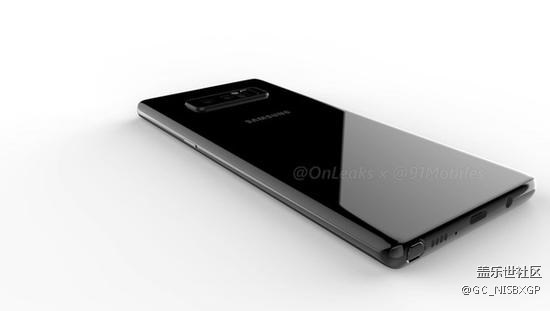 三星Note8渲染圖美得沒話說 配橫排雙攝