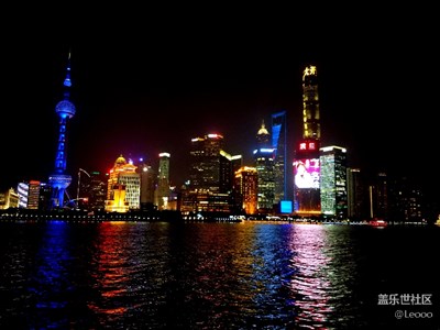 夜景，上海