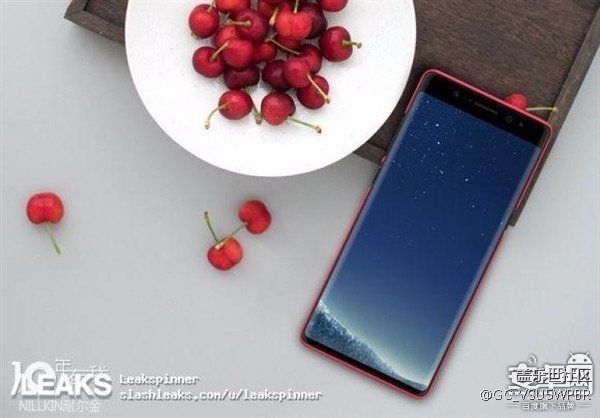 三星Note 8新照流出 要變寬額頭了？