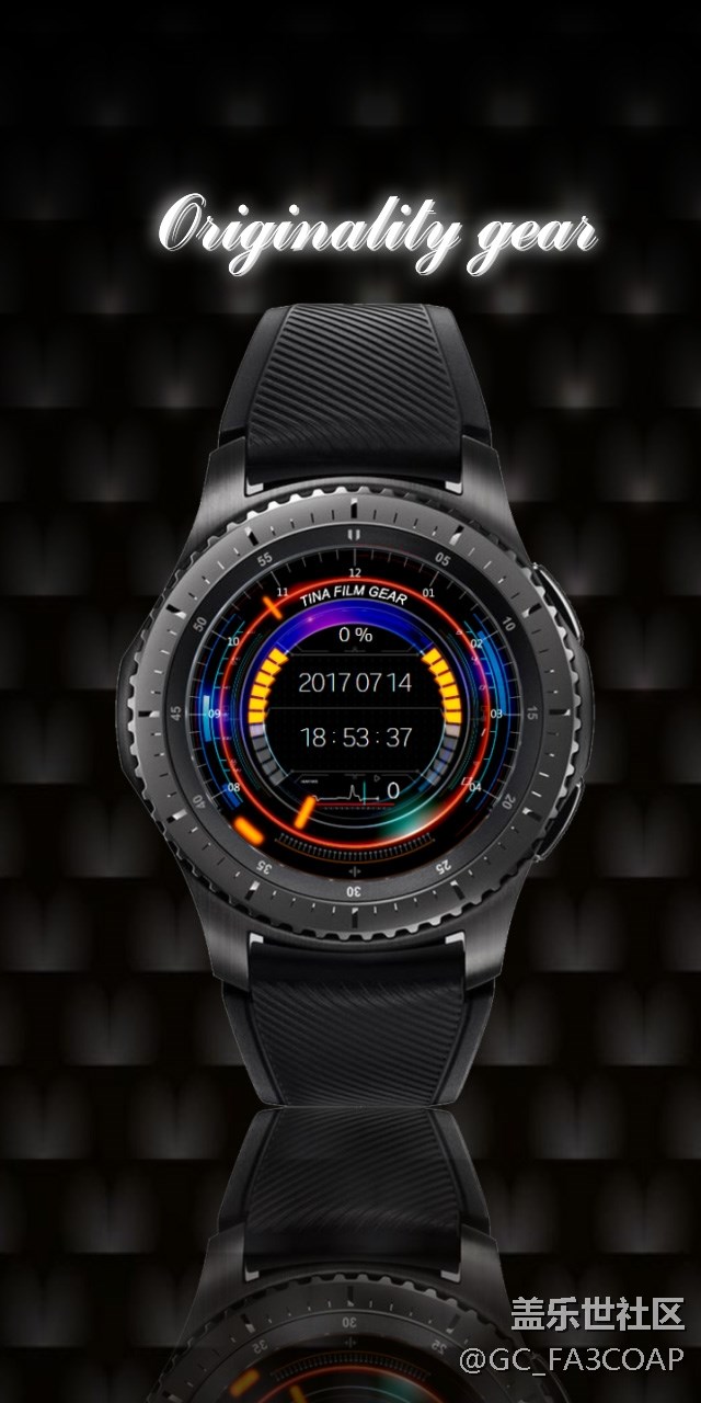 自制的表盤，喜歡的朋友前往應(yīng)用商店下載