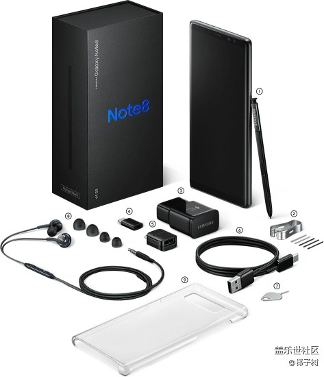 國行的NOTE8裝箱單