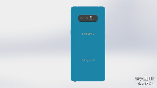 只能以自己的方式，曬一下note8啦，自己畫個(gè)note8意淫一下！