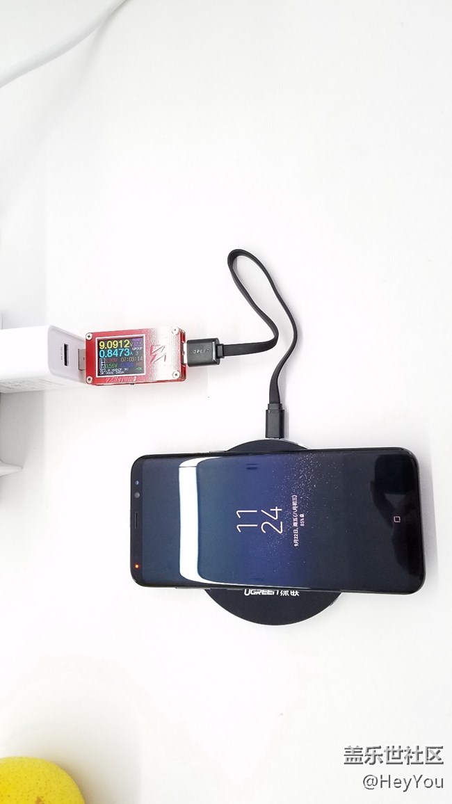 S8+、S7 edge無線快充性能對比測試，10W無線快速充電