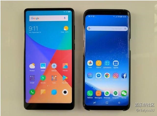 MIX2 三星S8 iPhoneX  都是全面屏 誰跟勝一籌？