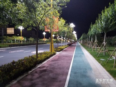 塞外小北京美麗的夜色街景