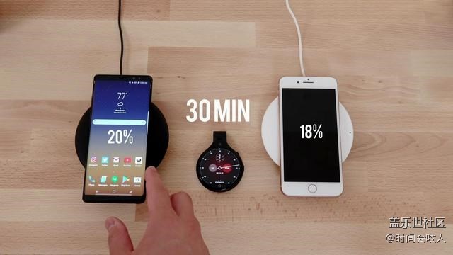 【實測】三星Note8無線充電速度虐哭iPhone8！