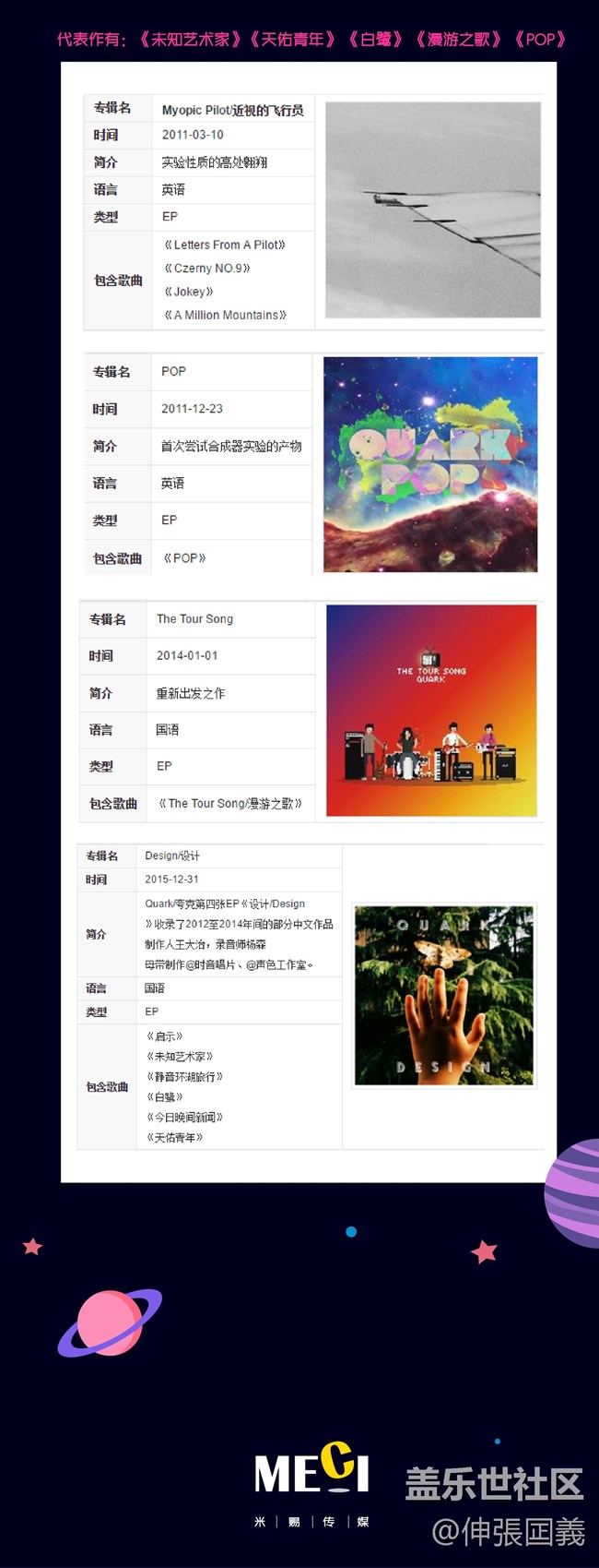 【夸克-夢(mèng)游銀河系指南巡演】12月10號(hào)長(zhǎng)沙站 等你一起