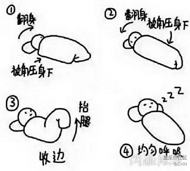 單身狗睡覺方法，哈哈