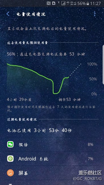 S7e掉電多厲害吧，早上百分百，到10點(diǎn)就剩百分之一了