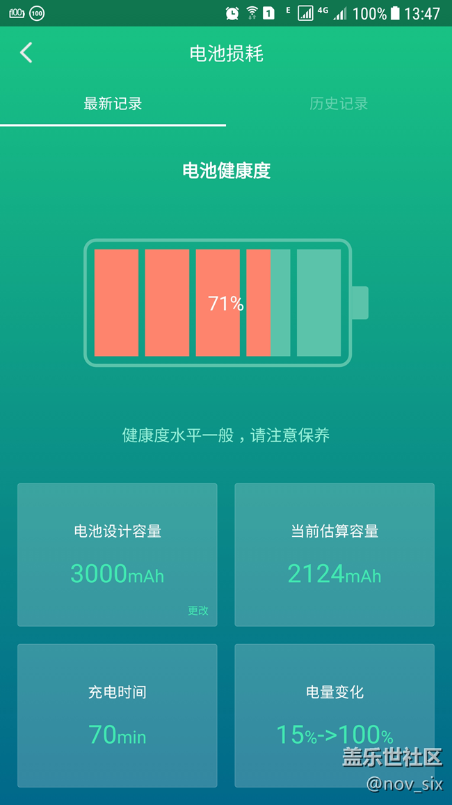 電池壽命剩余73%，用了不到2年，還有比我少的嗎？