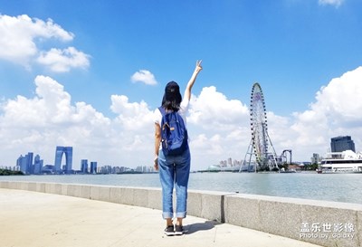 天氣好，閑逛也像是度假---蘇州金雞湖