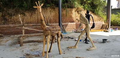 農(nóng)家樂的木雕