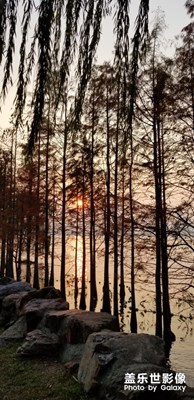 獨(dú)墅湖的落日