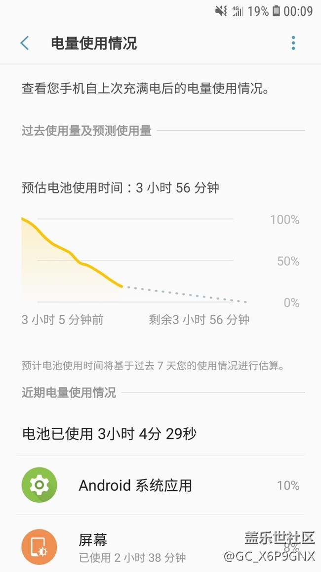 用了一年的手機待機