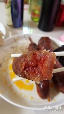 自己灌的辣香腸