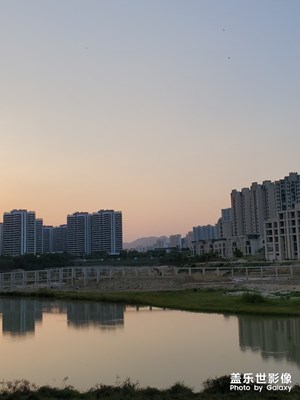 水庫夕陽