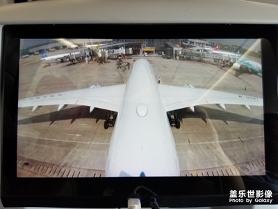 體驗南航新飛機的外置攝像頭