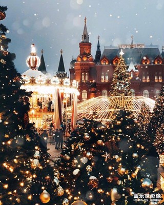 圣誕來臨 莫斯科的風(fēng)景