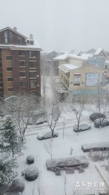2020年的第1場雪。