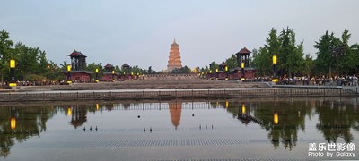 我愛我的城，夜色大雁塔。