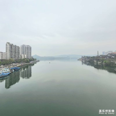 【熱愛生活】+ 傍晚的合川涪江一橋