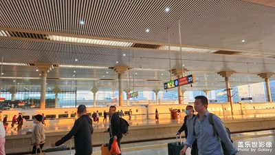 下車時的驚喜---夕陽