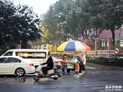 【難忘2023】雪后清晨小吃攤