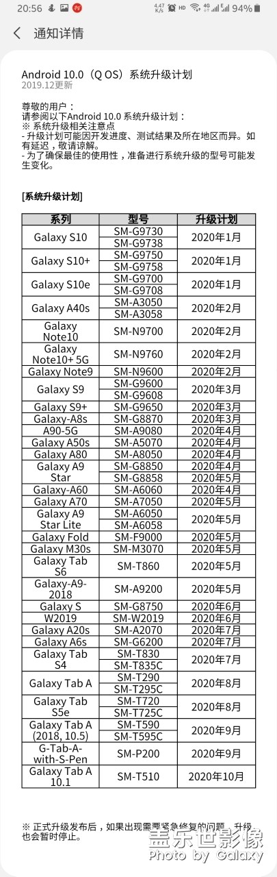 安卓10暫時(shí)沒有S8，哎