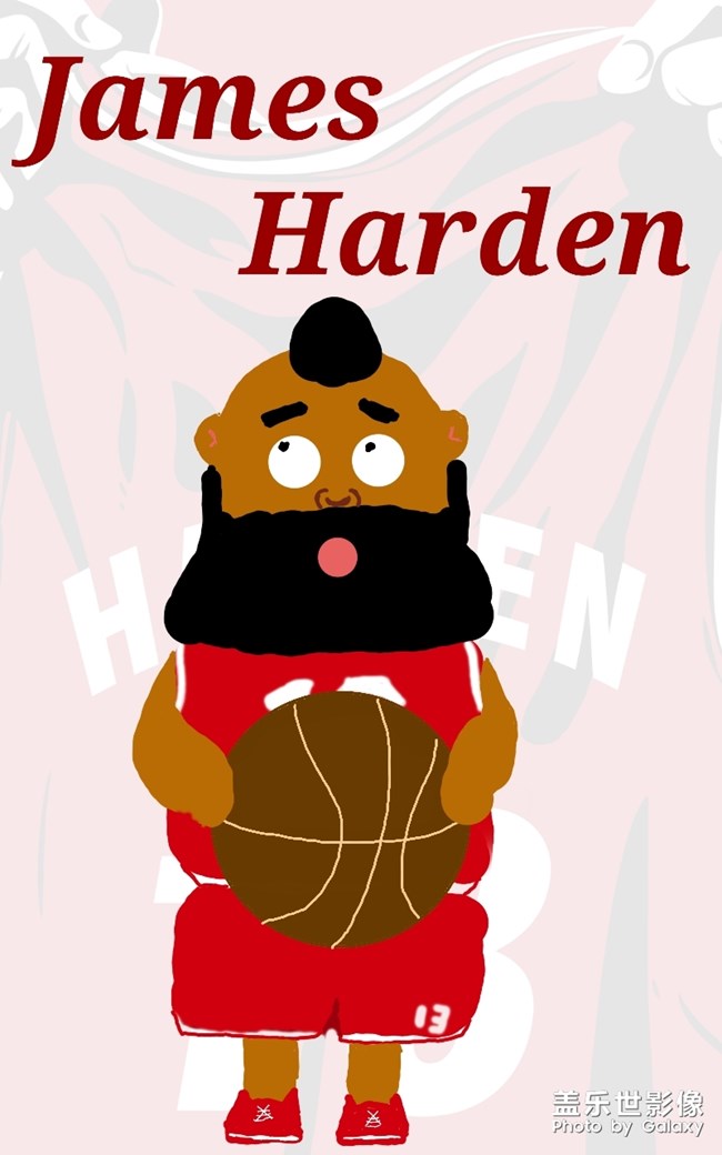 用tabs6畫的哈登